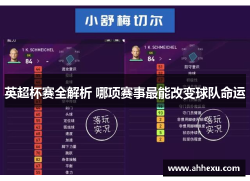 英超杯赛全解析 哪项赛事最能改变球队命运